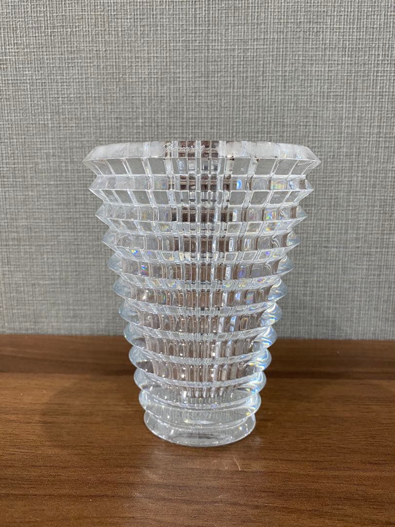 バカラ　クリスタルガラス 花瓶　アイベースS