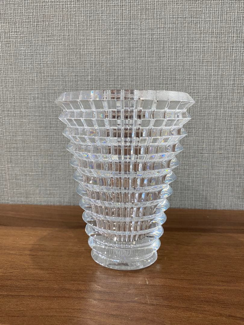 バカラ　クリスタルガラス 花瓶　アイベースS