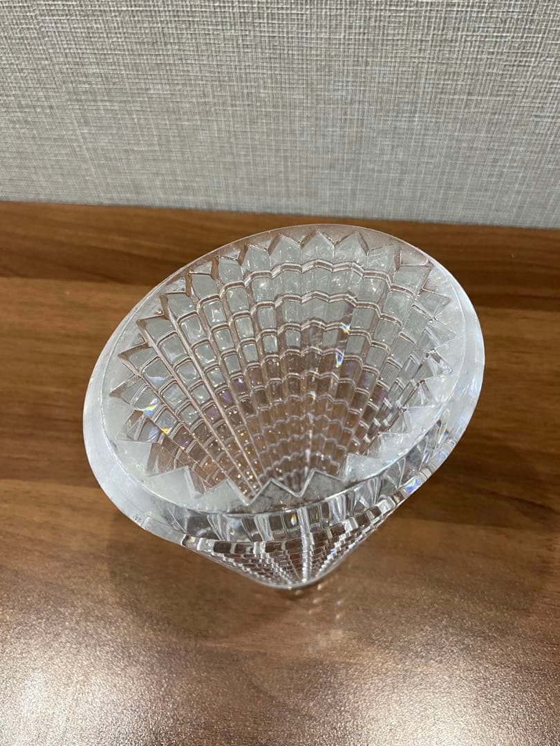 バカラ　クリスタルガラス 花瓶　アイベースS