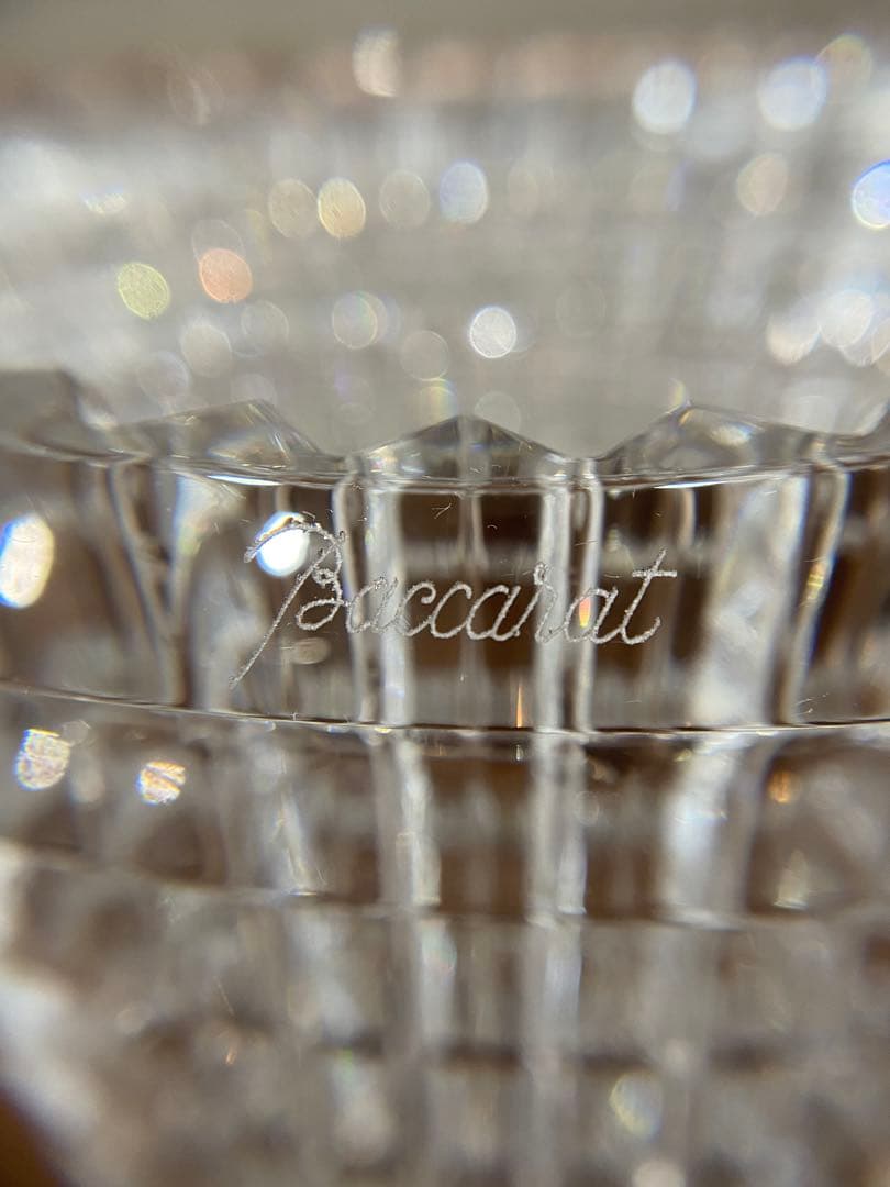 バカラ　クリスタルガラス 花瓶　アイベースS