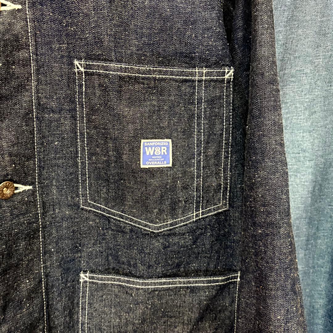 【ウエストライド】1940's 3ポケット 大戦 デニムカバーオール日本製