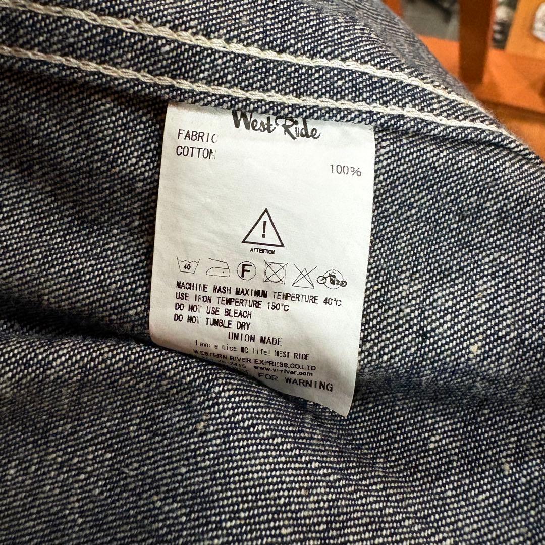 【ウエストライド】1940's 3ポケット 大戦 デニムカバーオール日本製