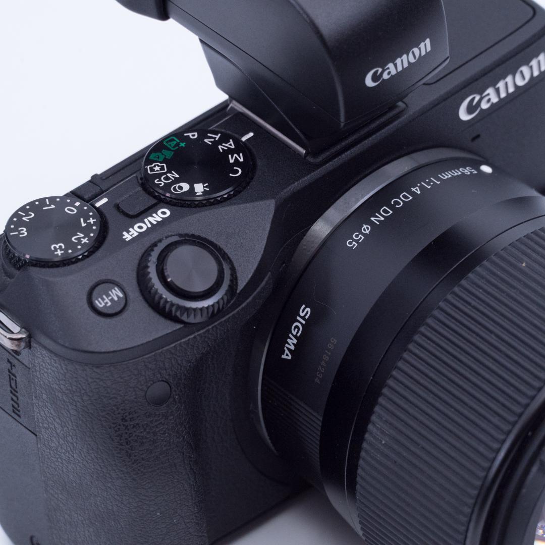 デジタルカメラ Canon M3 EVF KIT + SIGMA 56mm F1.4 DC DN