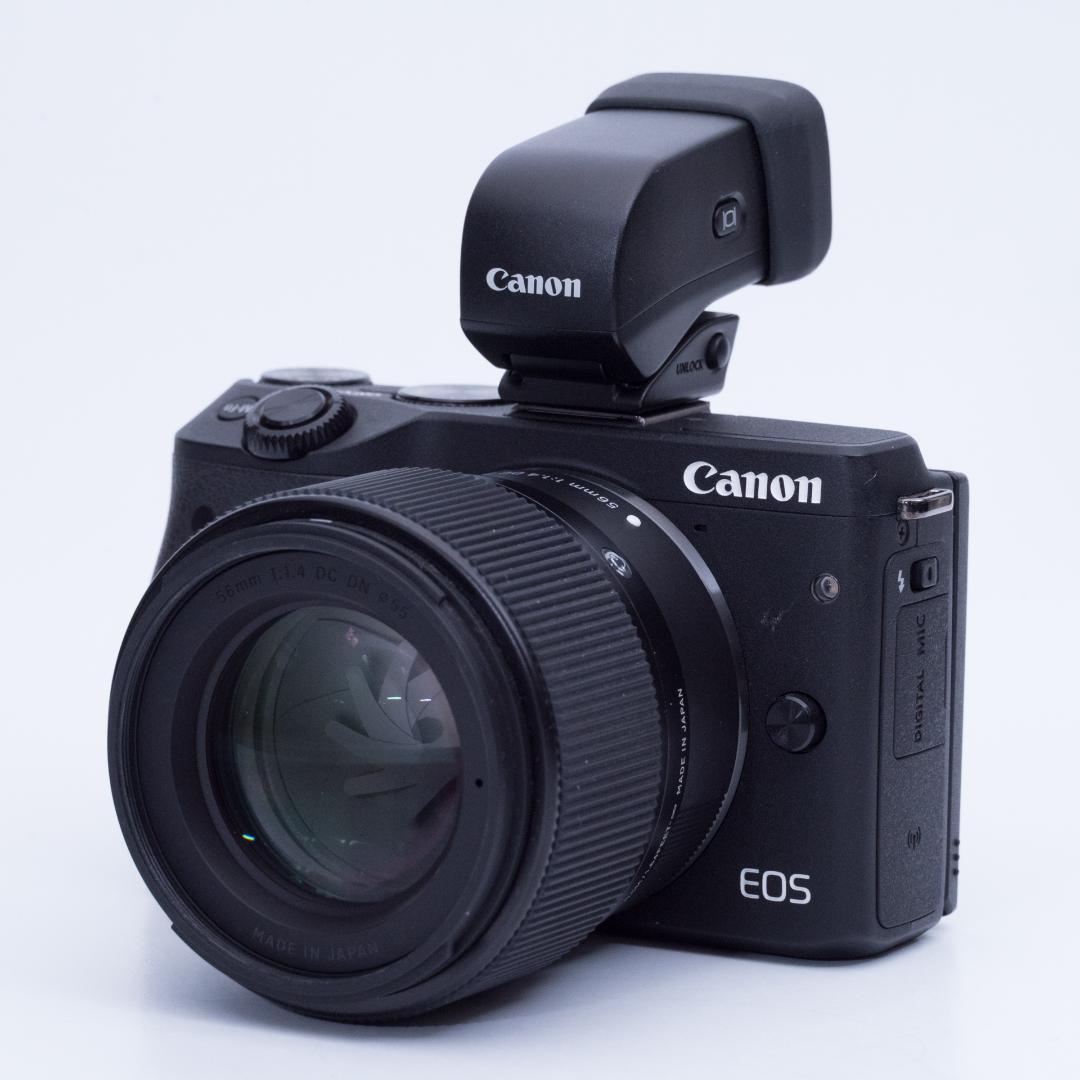 デジタルカメラ Canon M3 EVF KIT + SIGMA 56mm F1.4 DC DN