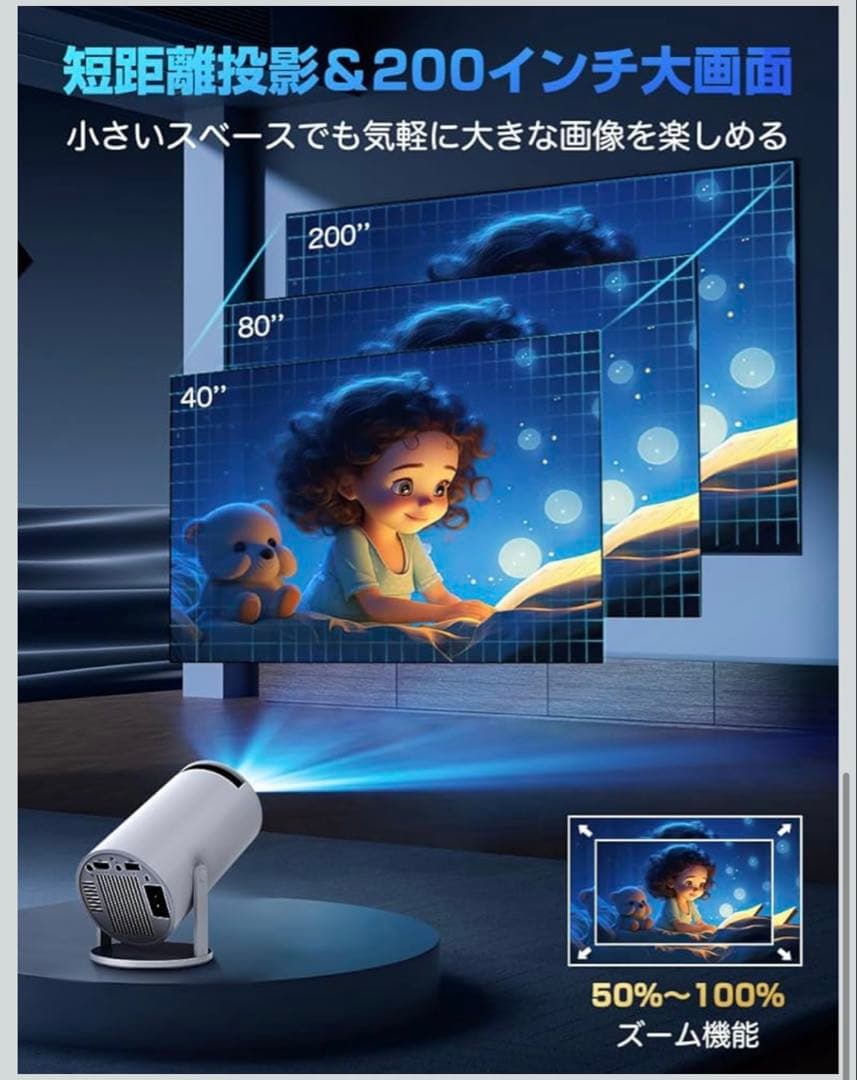 FALIYORS プロジェクター 20000LM 1080P