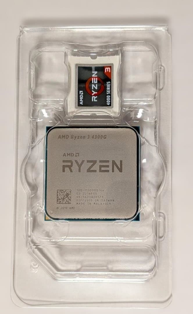 AMD Ryzen 3 4300G + CPUクーラー