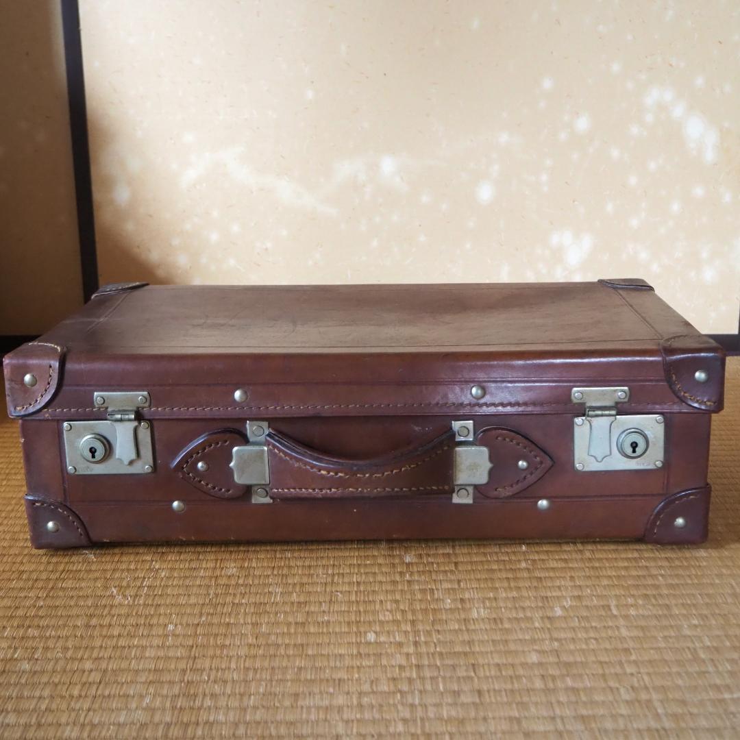 革トランク　昭和レトロ　レザー　皮革　ヴィンテージ