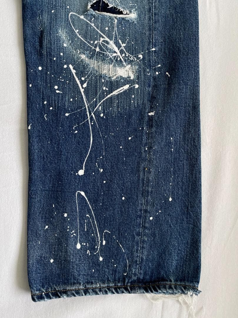 LVC 55年 リーバイス 501xx ペンキ＆リペア加工 デニムパンツ W33