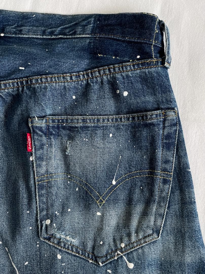 LVC 55年 リーバイス 501xx ペンキ＆リペア加工 デニムパンツ W33
