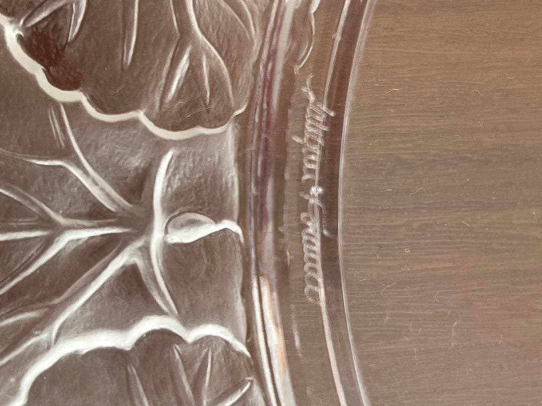 ラリック プレート ● 直径21cm ヴィンテージ