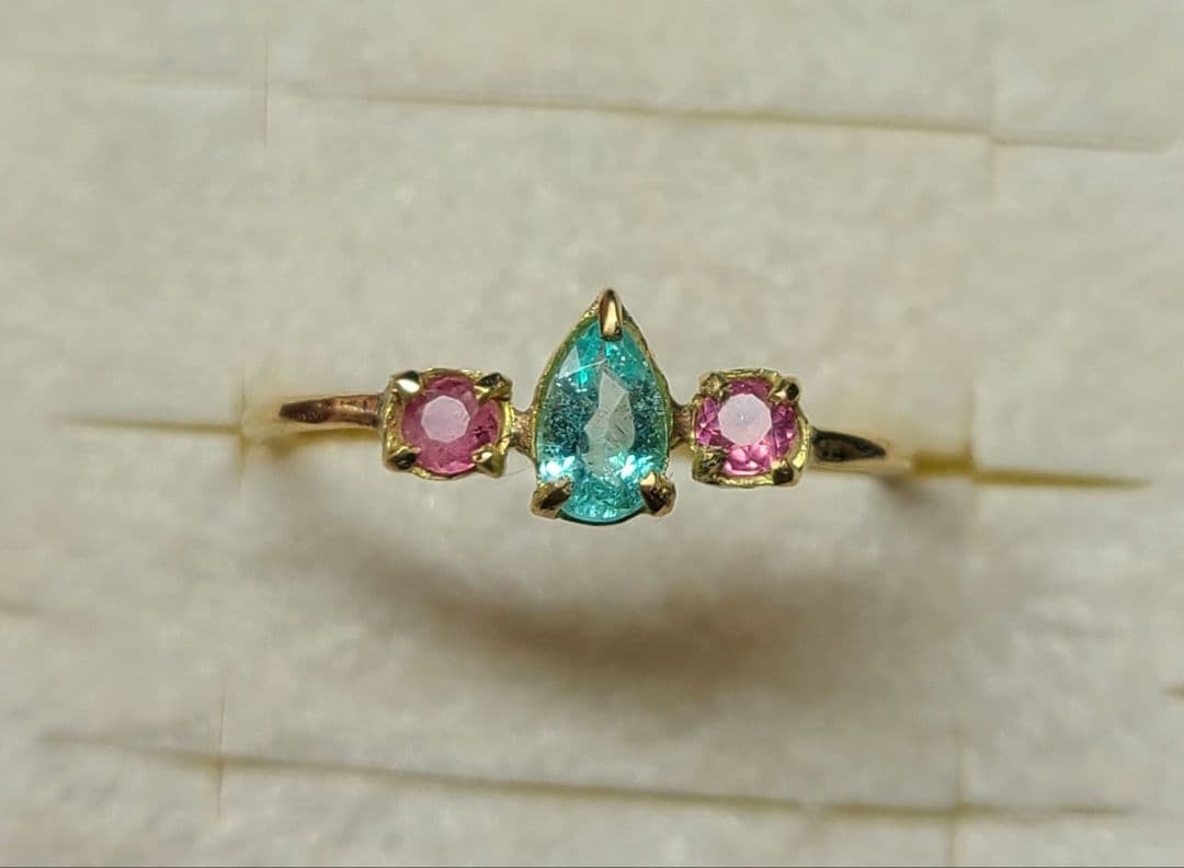 Windows.★ブラジルバターリャパライバトルマリン★リングオーダー