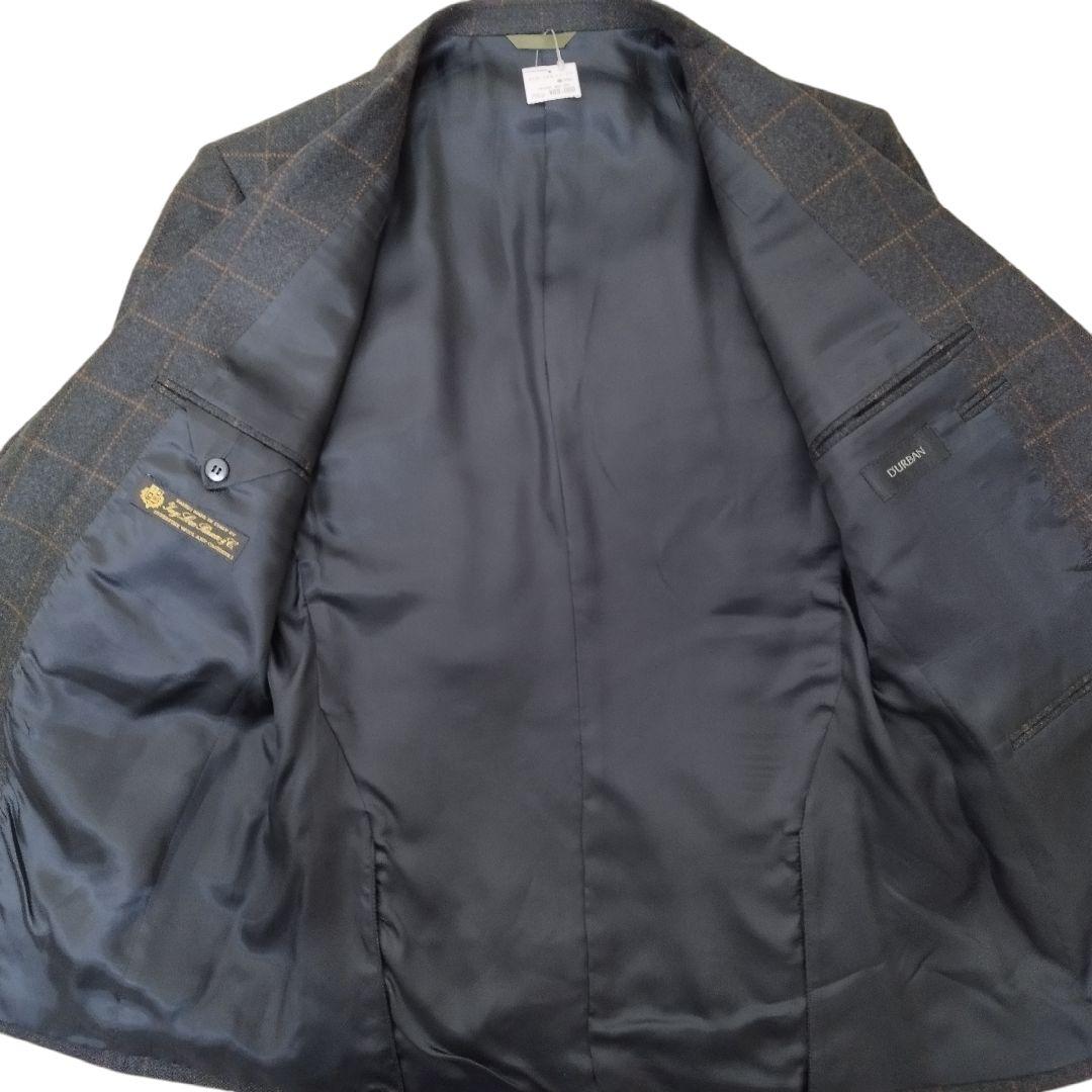 定価9万 新品タグ付 ダーバン ロロピアーナ ウールカシミヤ格子柄JK