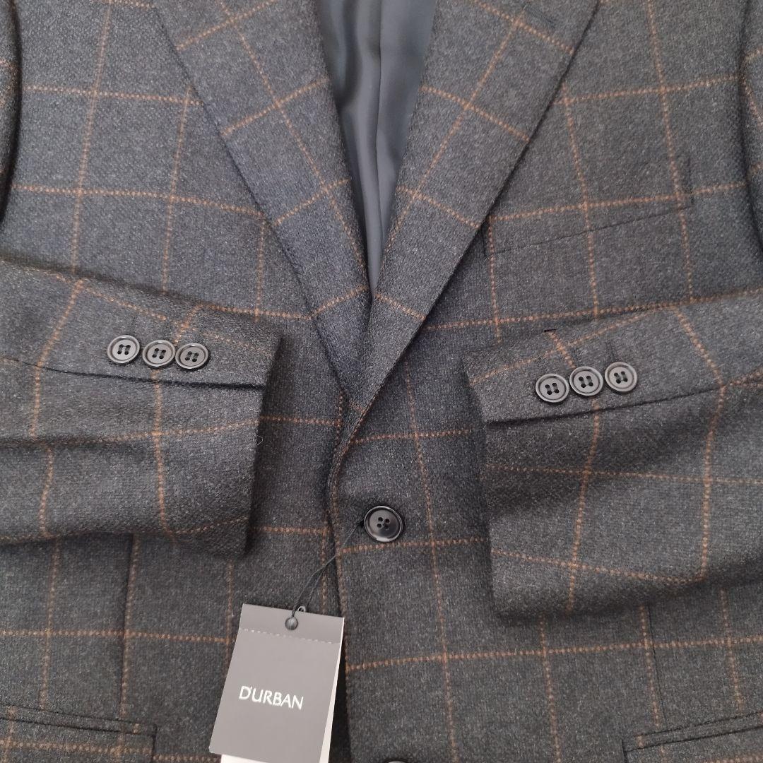 定価9万 新品タグ付 ダーバン ロロピアーナ ウールカシミヤ格子柄JK