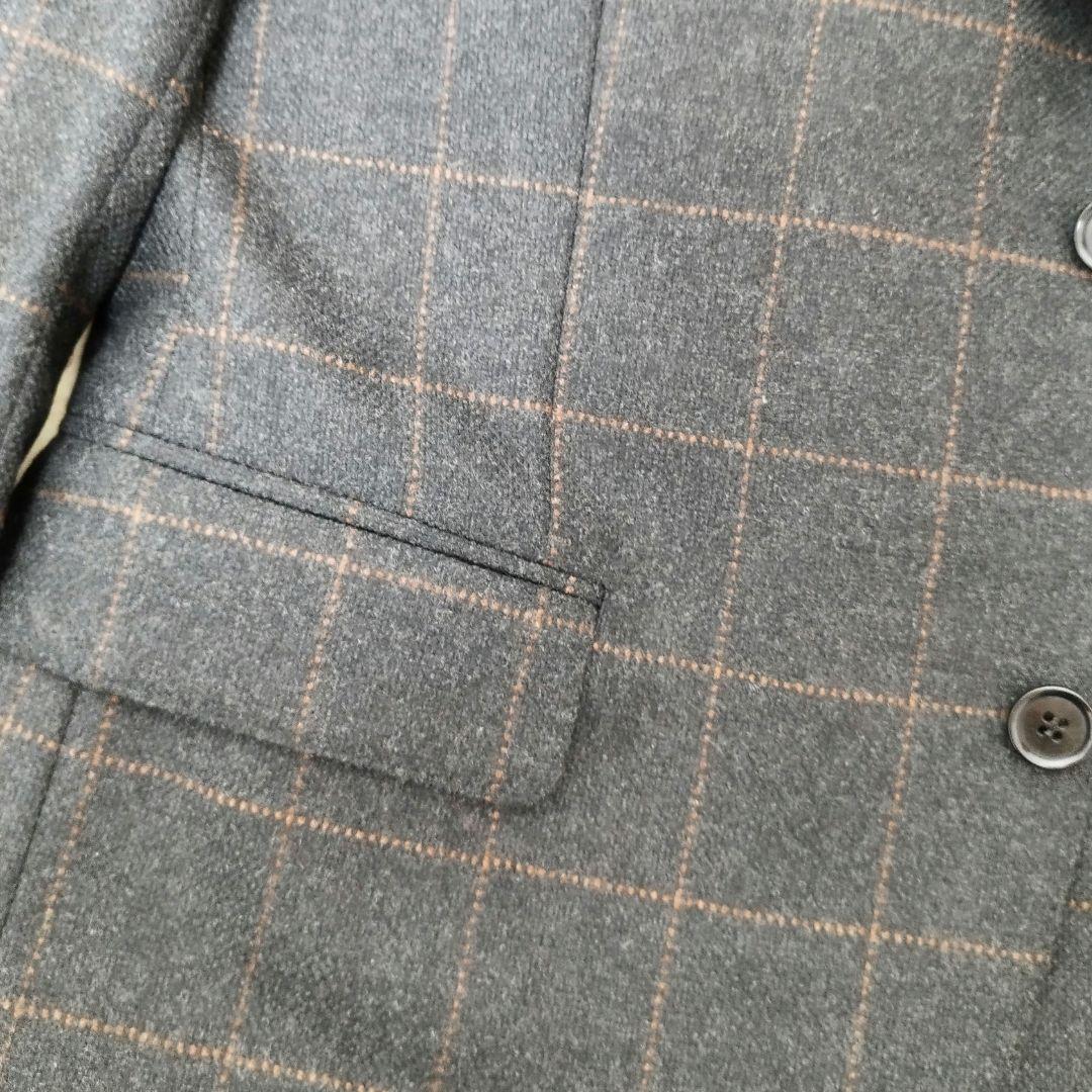 定価9万 新品タグ付 ダーバン ロロピアーナ ウールカシミヤ格子柄JK