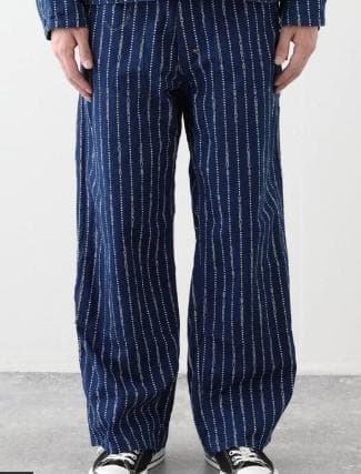 ちょすけ　新品　PORSCHE × POGGY　藍染ワークパンツ