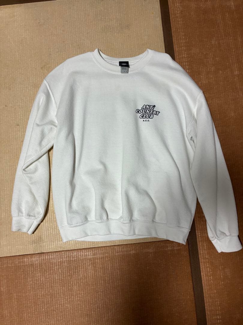 ANTI COUNTRY CLUB ホワイト トレーナー L