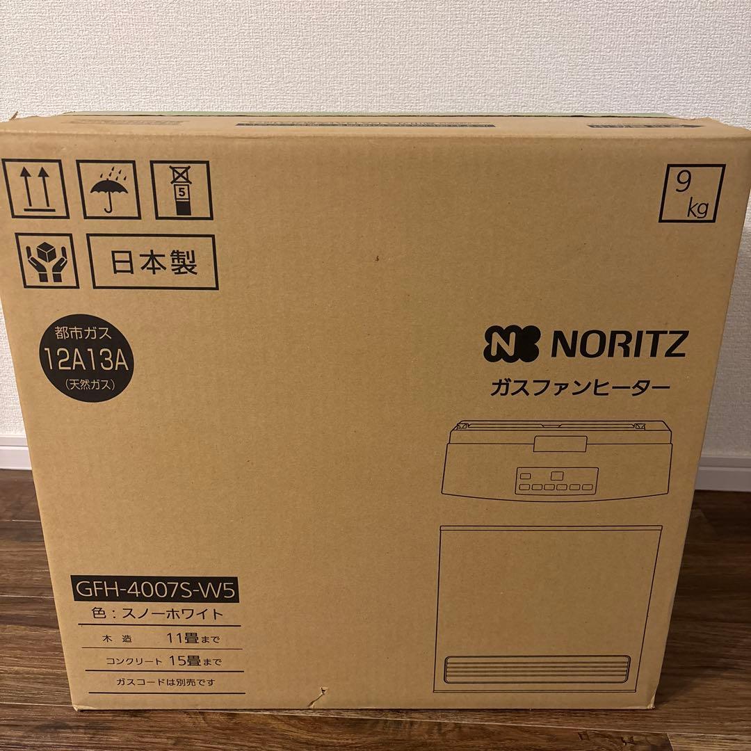 【新品未使用】NORITZ ガスファンヒーター GFH-4007S-W5