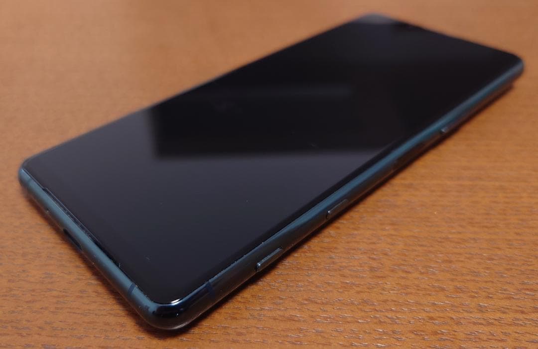 【ライン有、動作正常】Xperia 5 III SOG05 au グリーン
