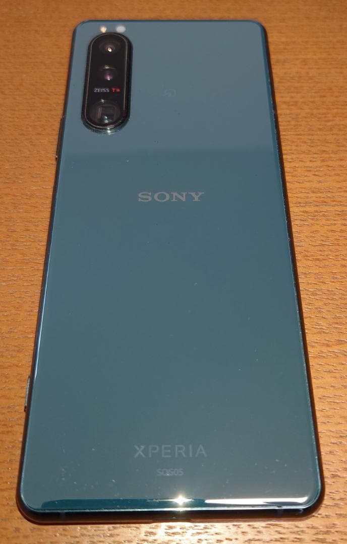 【ライン有、動作正常】Xperia 5 III SOG05 au グリーン