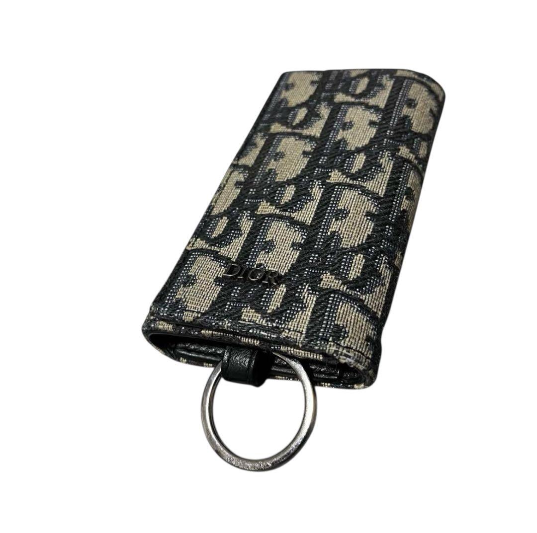 Dior ディオール キーケース 6連 オブリーク ジャガード シルバー金具