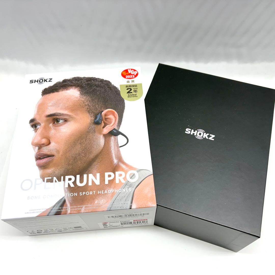 SHOKZ 骨伝導イヤホン OPENRUN PRO Black