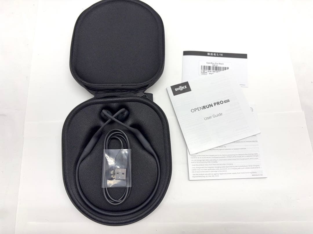 SHOKZ 骨伝導イヤホン OPENRUN PRO Black