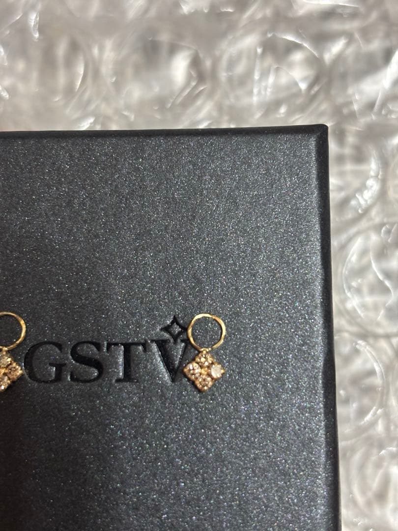 破格！完売お得GS TV 18Ｋブラウンダイヤモンドピアリングチャーム