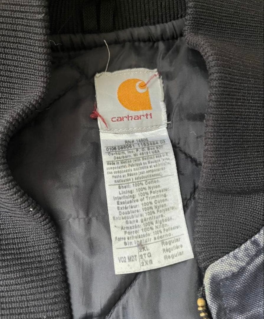 希少 Carhartt ネイビー ダック ベスト カーハート