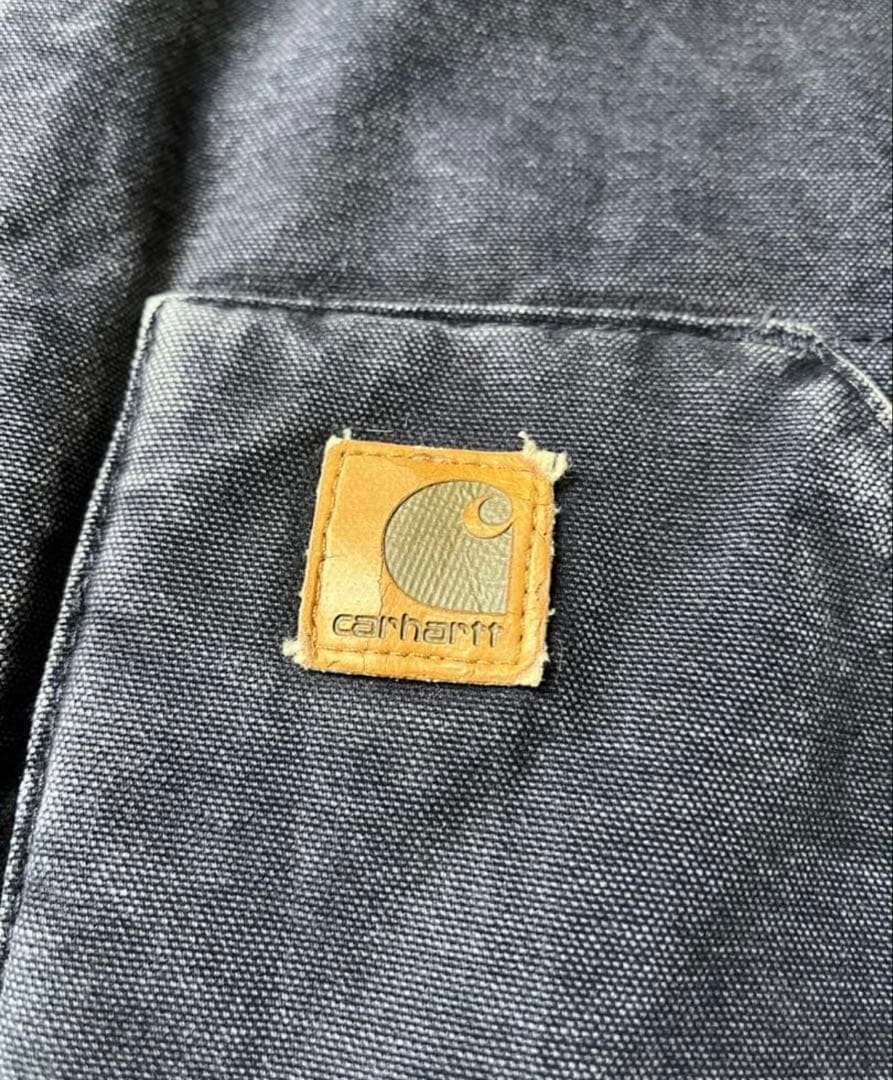 希少 Carhartt ネイビー ダック ベスト カーハート
