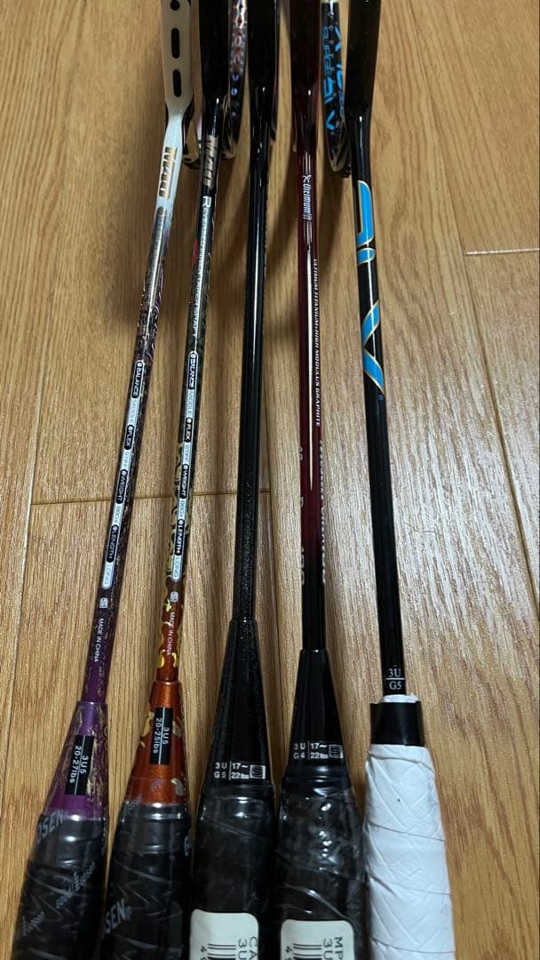 バドミントンラケット 5本セット　新品未使用　ヨネックス　ゴーセン　Wilson