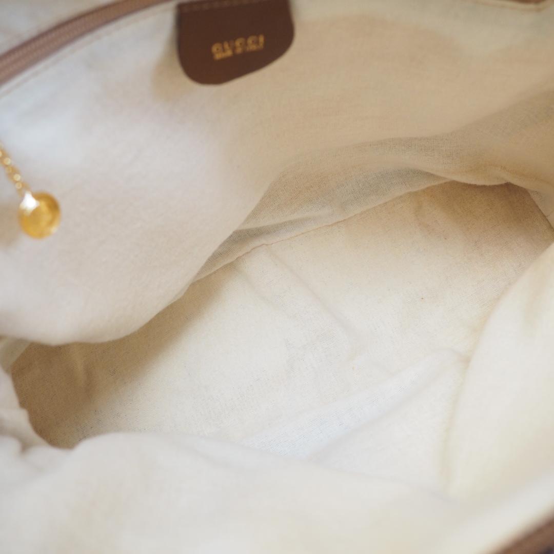 グッチ ヴィンテージ バンブー 2Way バッグ ブラウン