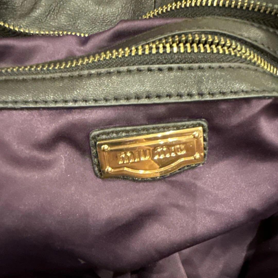 専用品　MIU MIU レザーブラック バッグ