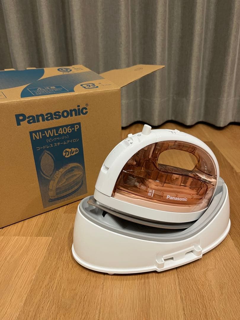 【新品未使用】　Panasonic スチームアイロン コードレス　カルル