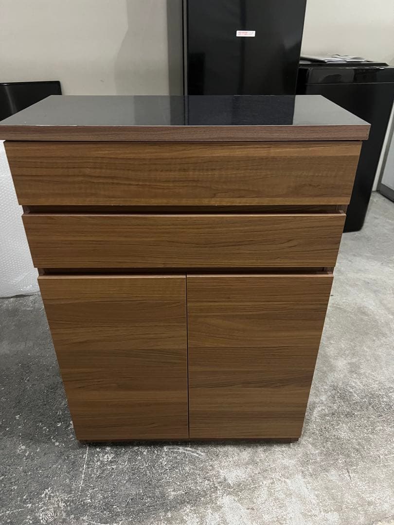 収納カート キッチン収納 グラニト　キャスター付き間仕切りワゴン　扉収納タイプ