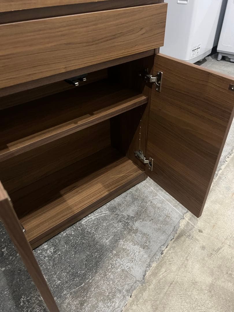 収納カート キッチン収納 グラニト　キャスター付き間仕切りワゴン　扉収納タイプ