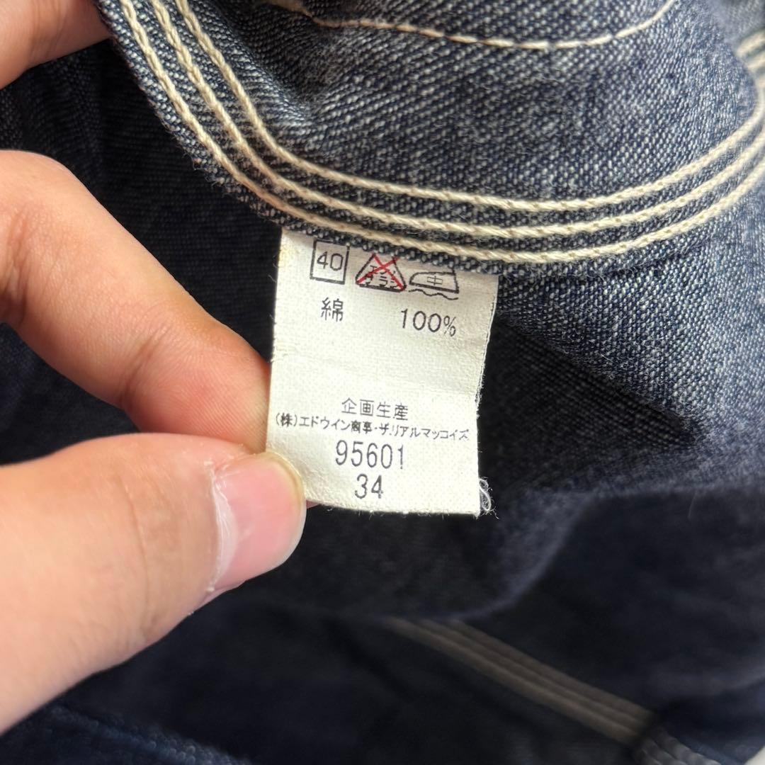 REAL McCOY'S × LEE 91j 復刻 デニムカバーオール