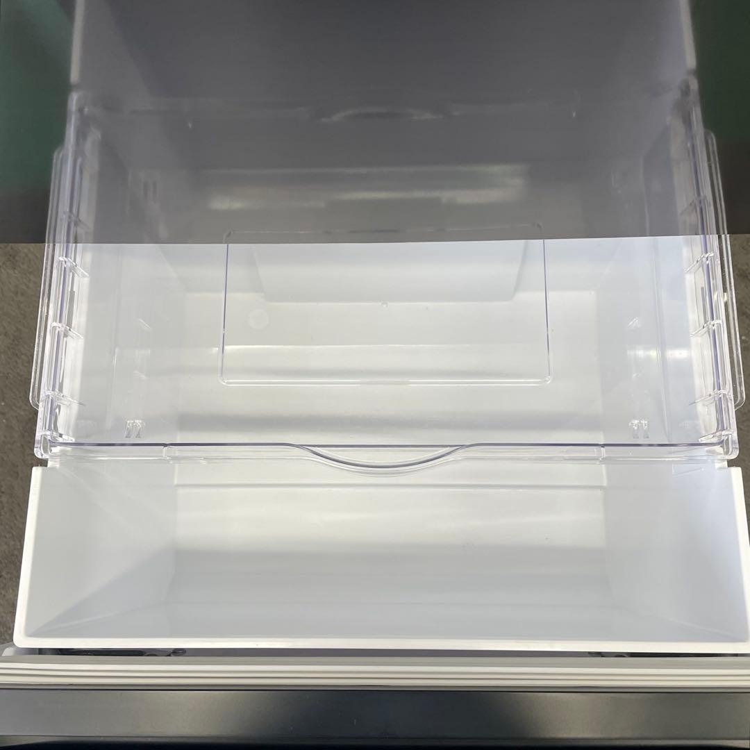245⭕️日立　冷蔵庫　大型　黒　350ℓ　左開き　真ん中野菜室　安い　設置無料