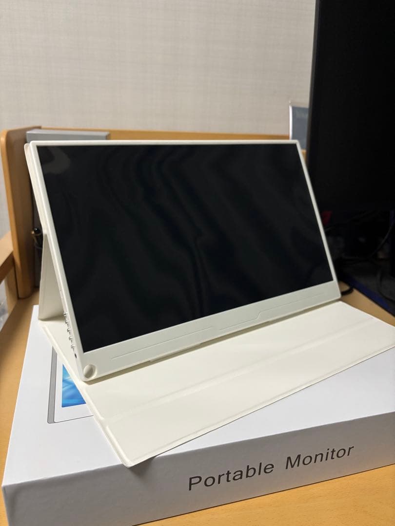 【美品】EVICIV ポータブルモニター ホワイト15.6インチ