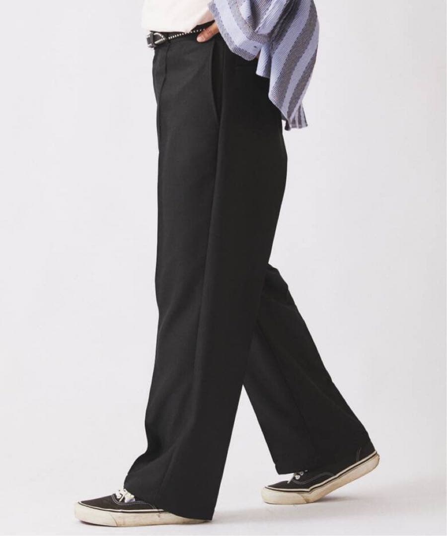 relume ディッキーズ 別注 ピンタック ワイドスラックス 黒 M