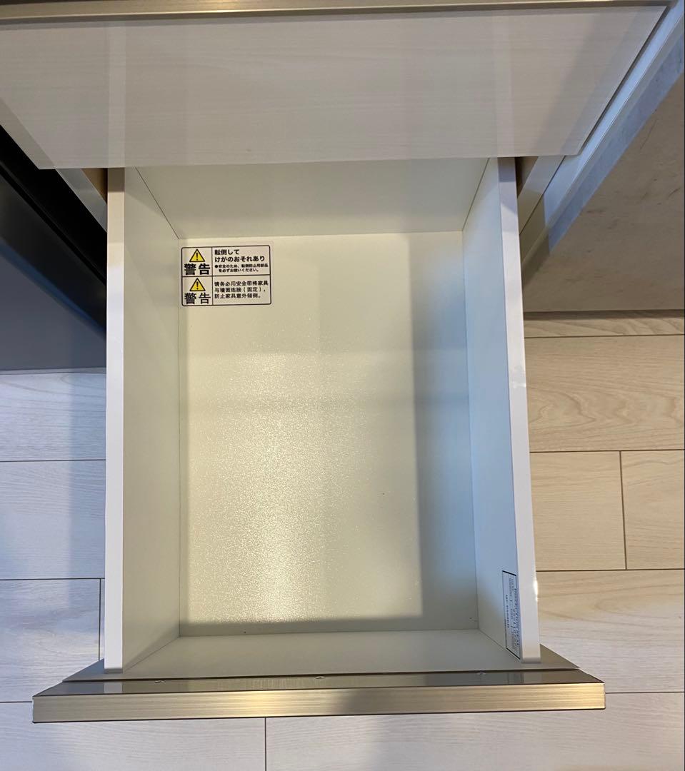 ホワイトキッチン収納 4段引き出し