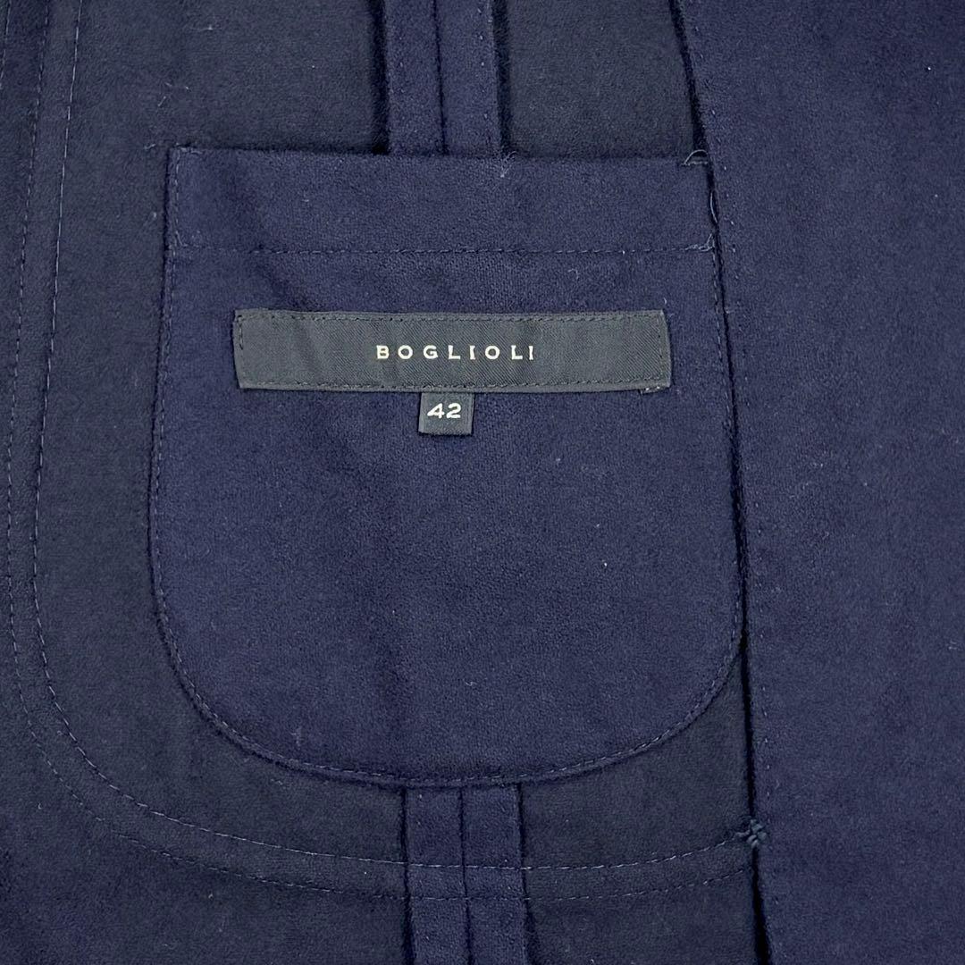 BOGLIOLI DOVER メンズ ウールテーラードジャケット ネイビー 42