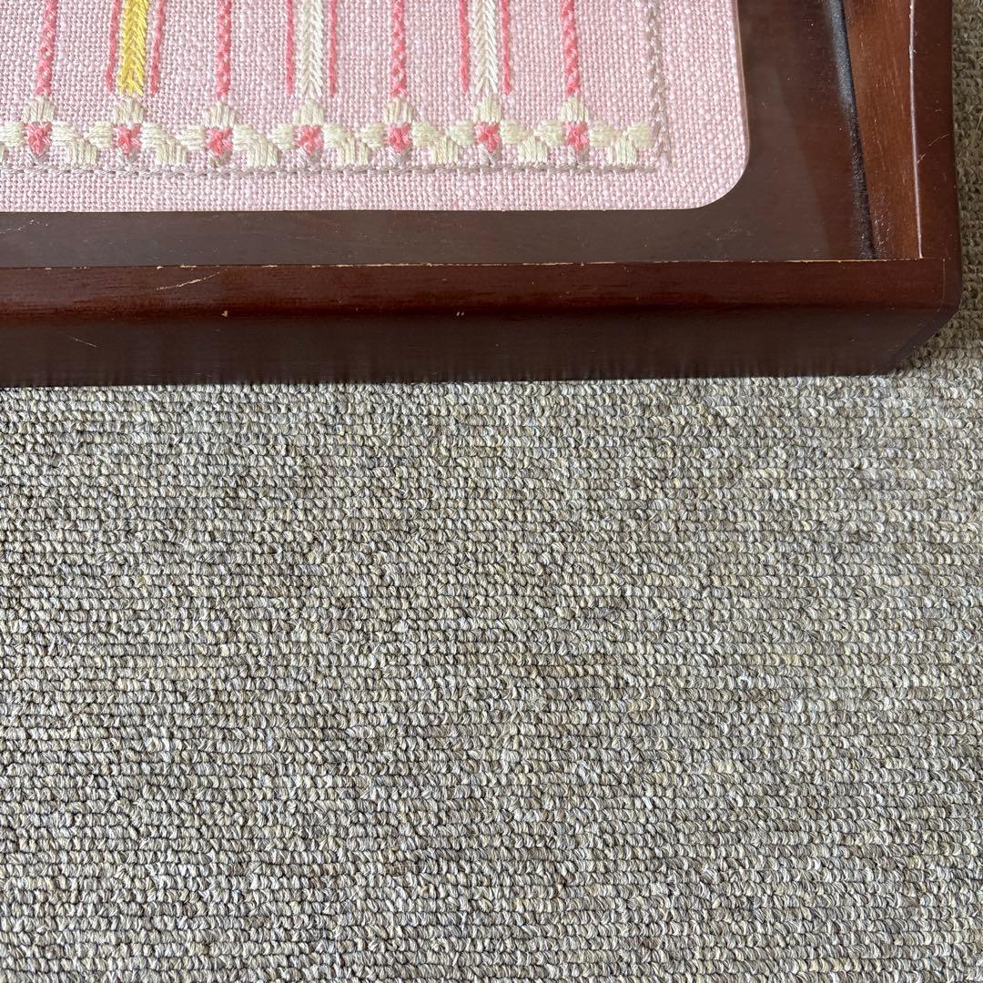 戸塚刺繍　お盆　トレイ　ハンドメイド
