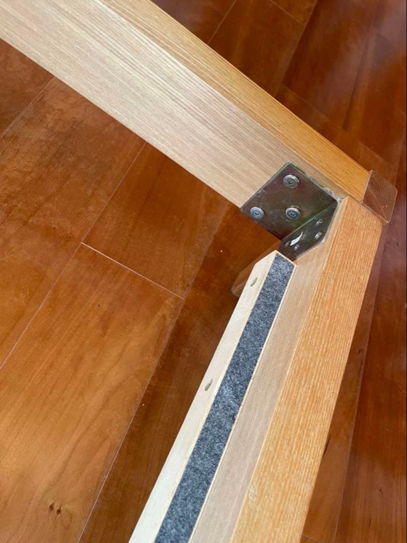 ken【無印良品】MUJI タモ材　ベッドフレーム　クイーン