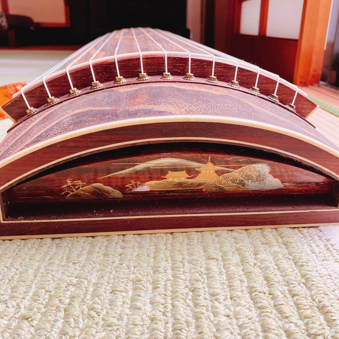 13弦琴　フルセット　琴 13弦 すだれ彫り 練習用セット 付属品多数