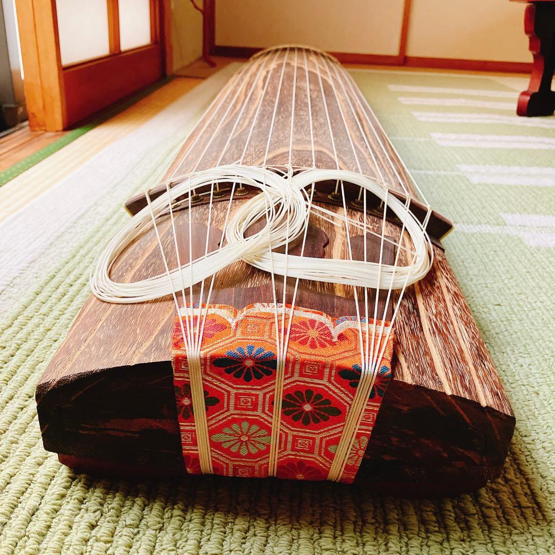 13弦琴　フルセット　琴 13弦 すだれ彫り 練習用セット 付属品多数