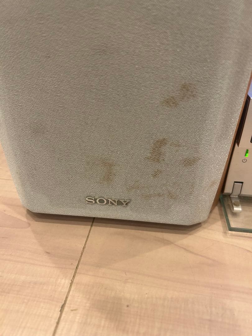 SONY オーディオコンポ CD MDプレーヤー 木製スピーカー　mds-sd1