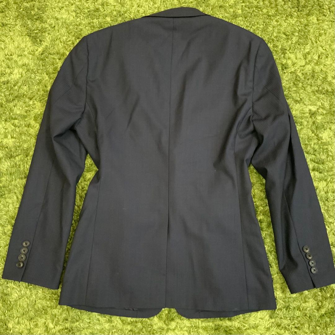 美品 3P タスマニアウール ネイビー スーツ ベスト MAJI メンズ Y4