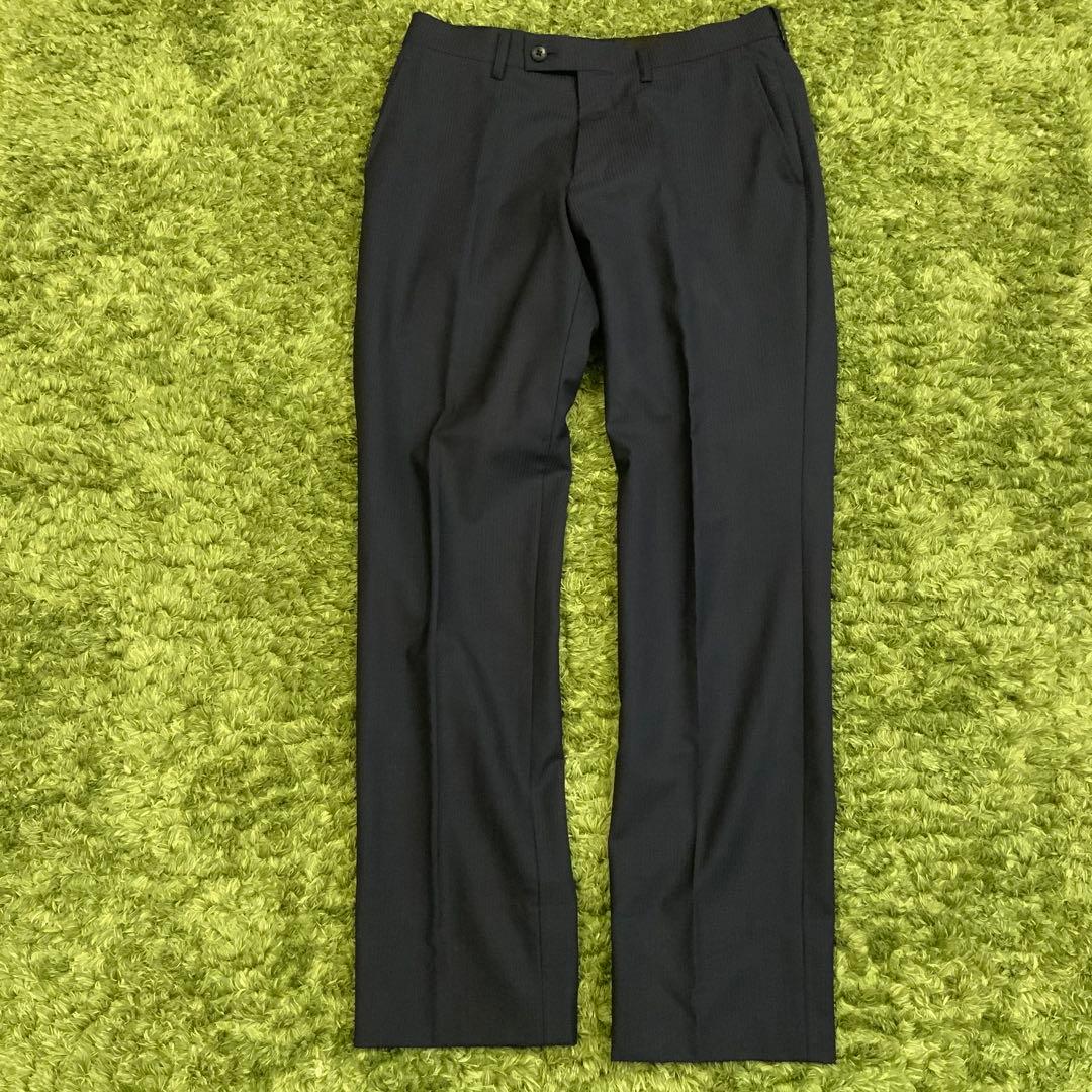 美品 3P タスマニアウール ネイビー スーツ ベスト MAJI メンズ Y4