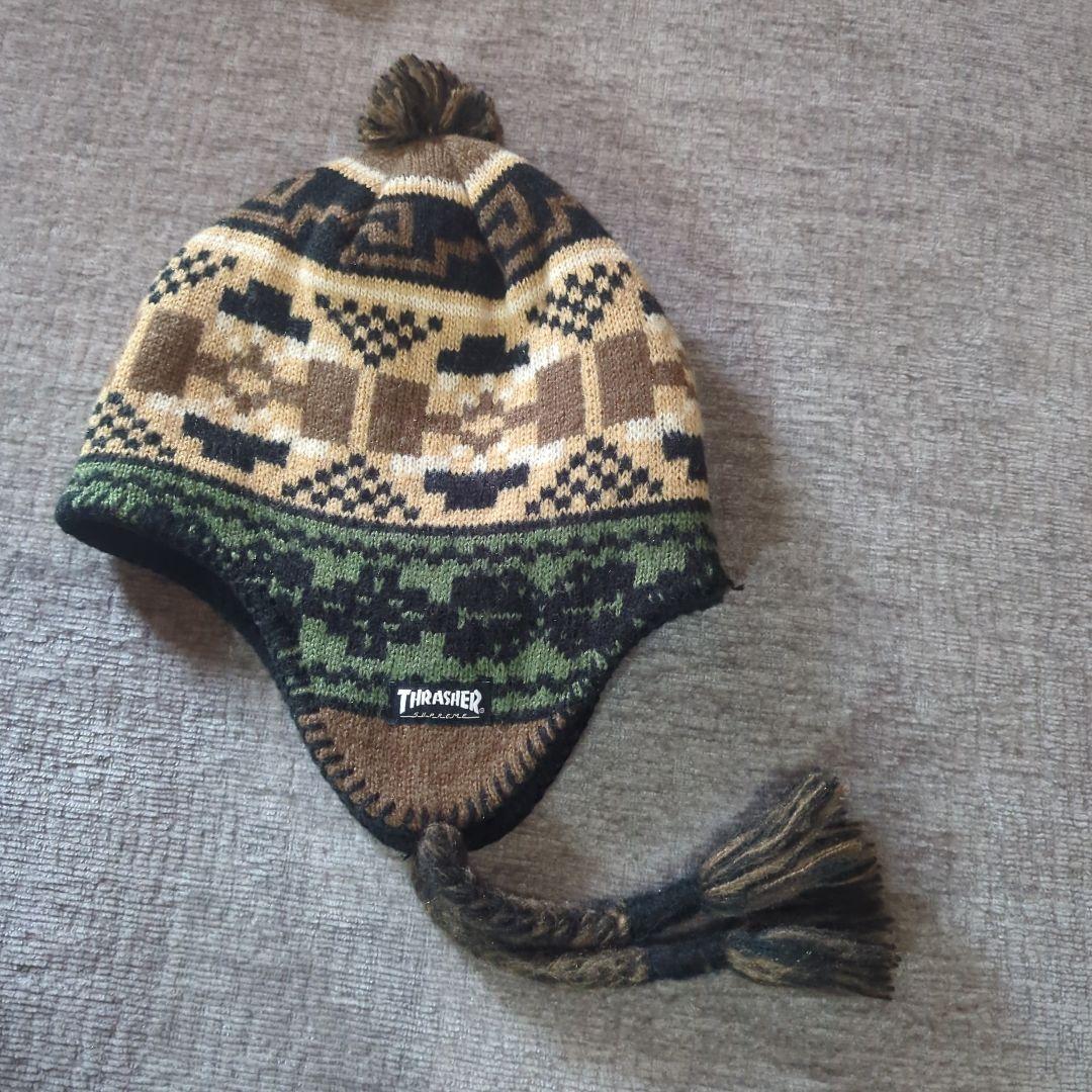 Supreme x Thrasher Earflap Beanie ビーニー