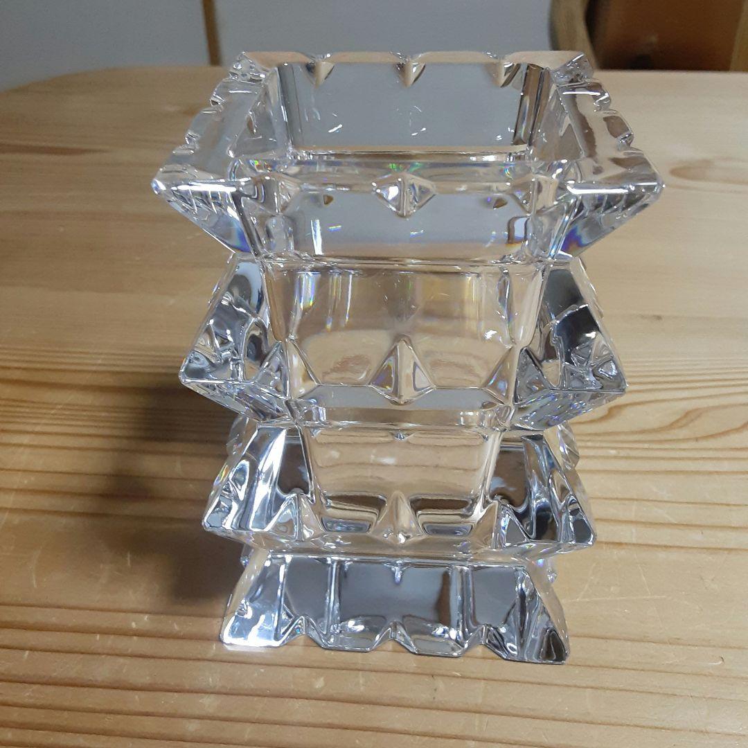 バカラ　アルルカン　花瓶　クリスタルガラス